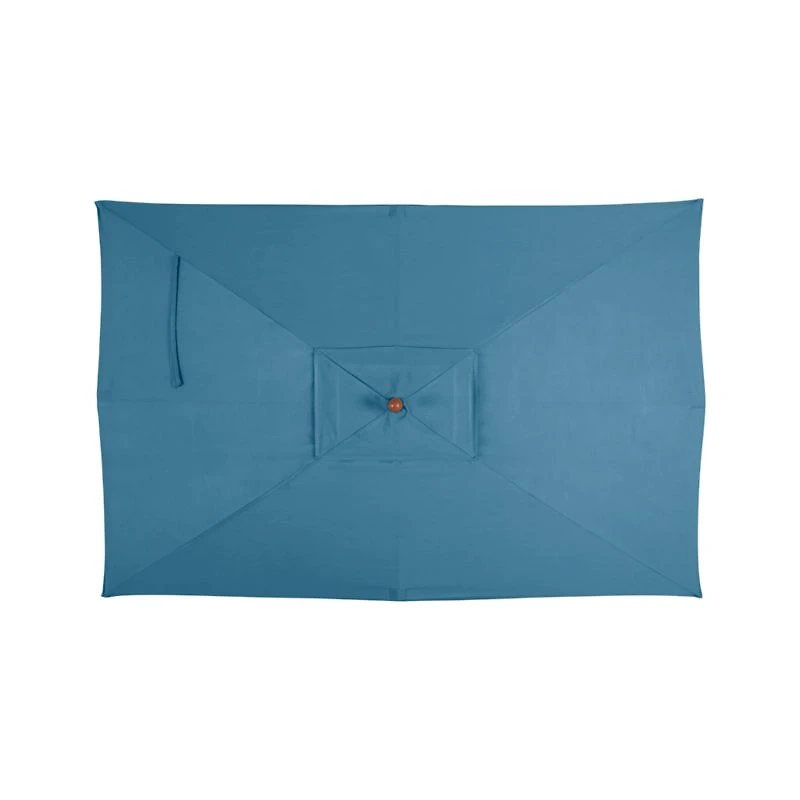 10' Rectangular Sunbrella ® Sapphire Outdoor Patio Umbrella with Eucalyptus Frame