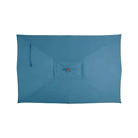 10' Rectangular Sunbrella ® Sapphire Outdoor Patio Umbrella with Eucalyptus Frame