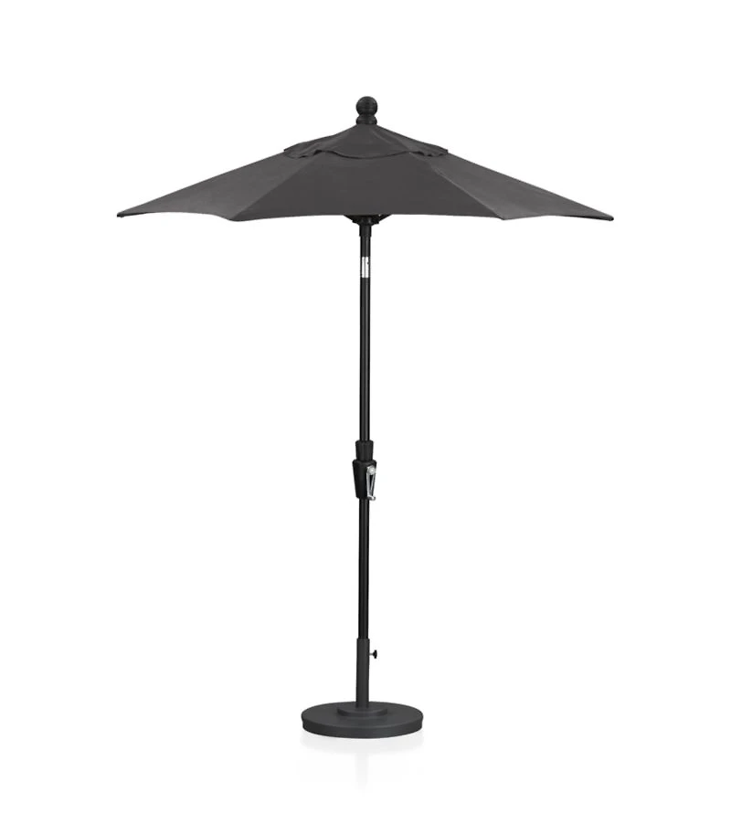 6' Round Tilt Black Outdoor Patio Umbrella Frame
