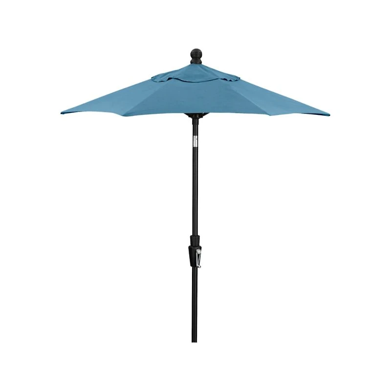 6' Round Sunbrella ® Sapphire Outdoor Patio Umbrella with Tilt Black Frame