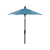 6' Round Sunbrella ® Sapphire Outdoor Patio Umbrella with Tilt Black Frame