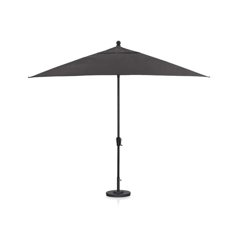 Rectangular Black Outdoor Patio Umbrella Frame
