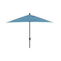 10' Rectangular Sunbrella ® Sapphire Outdoor Patio Umbrella with Black Frame