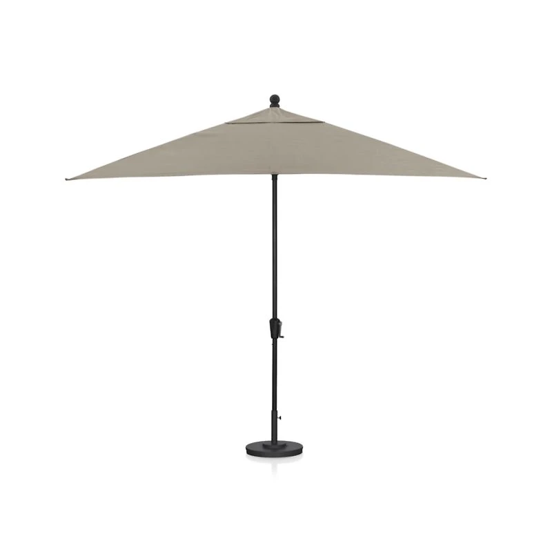 Rectangular Black Outdoor Patio Umbrella Frame