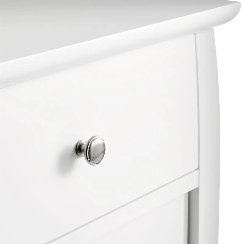 Mason 36.5" White 5-Drawer Tall Dresser