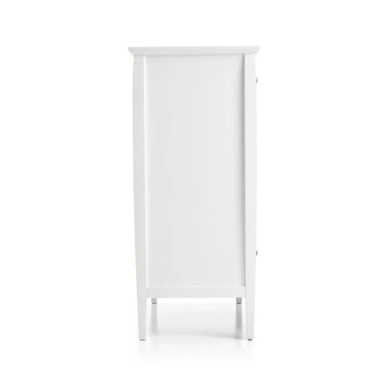 Mason 36.5" White 5-Drawer Tall Dresser