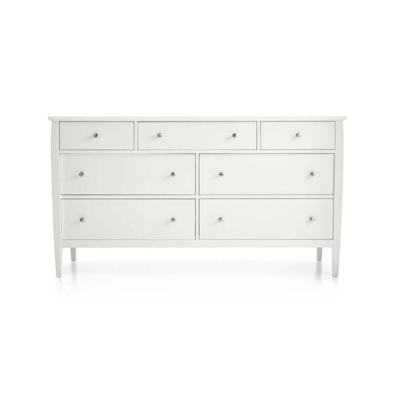 Mason 64" White 7-Drawer Dresser