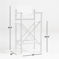 Mast Leather Director's Bar Stool by Leanne Ford