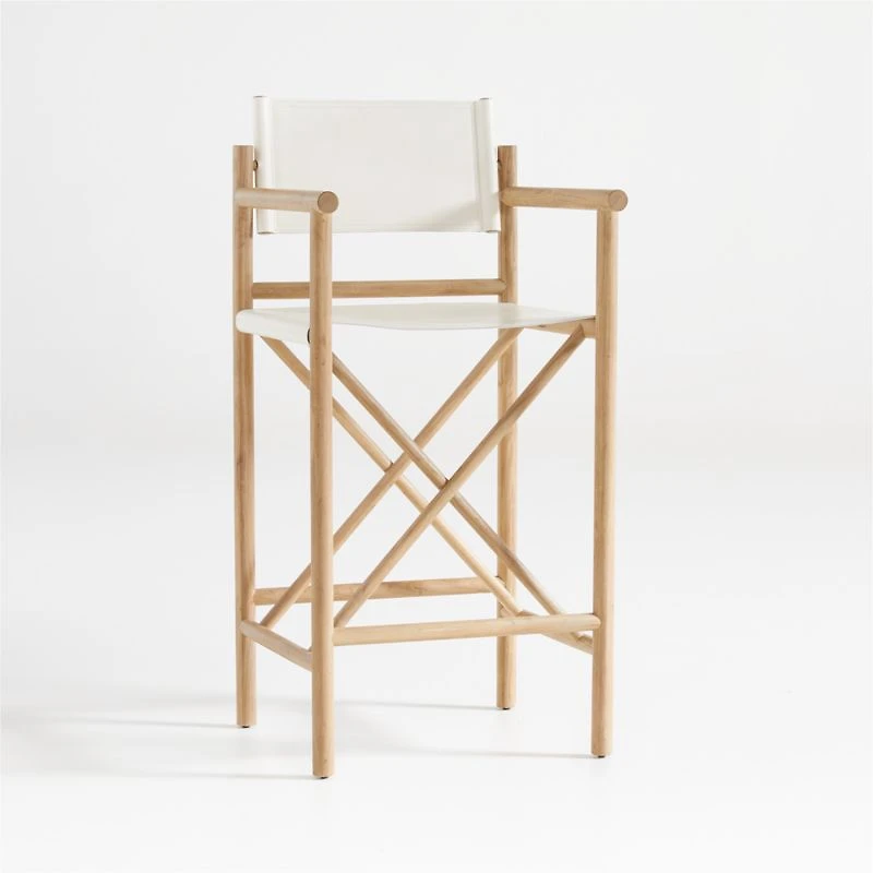Mast Leather Director's Bar Stool by Leanne Ford