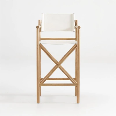 Mast Leather Director's Bar Stool by Leanne Ford