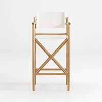 Mast Leather Director's Bar Stool by Leanne Ford