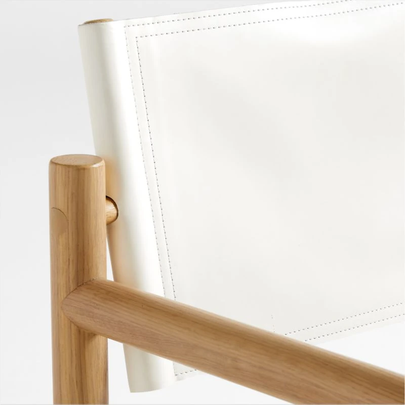 Mast Leather Director's Bar Stool by Leanne Ford