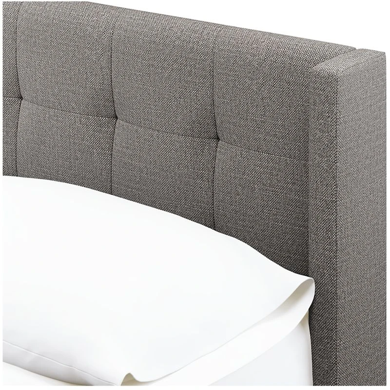 Maxwell Queen Grey Tufted Bed