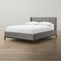Maxwell Queen Grey Tufted Bed