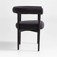 Mazz Charcoal Curved Dining Chair by Leanne Ford