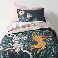Midnight Marrakech Tiger Organic Cotton Voile Kids Pillow Sham
