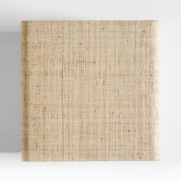 Meadow Grasscloth Side Table with Shelf