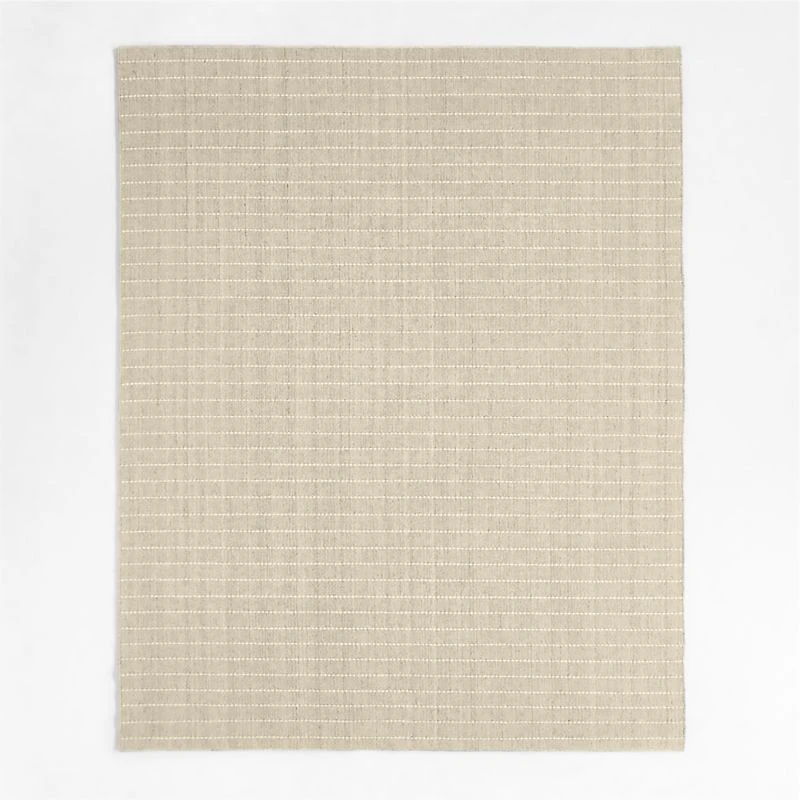Melun Flatweave Striped Caramel Area Rug 8'x10'