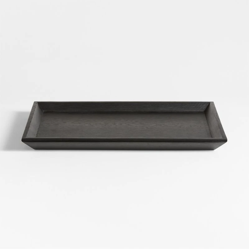 Memento Medium Ebonized Wood Tray