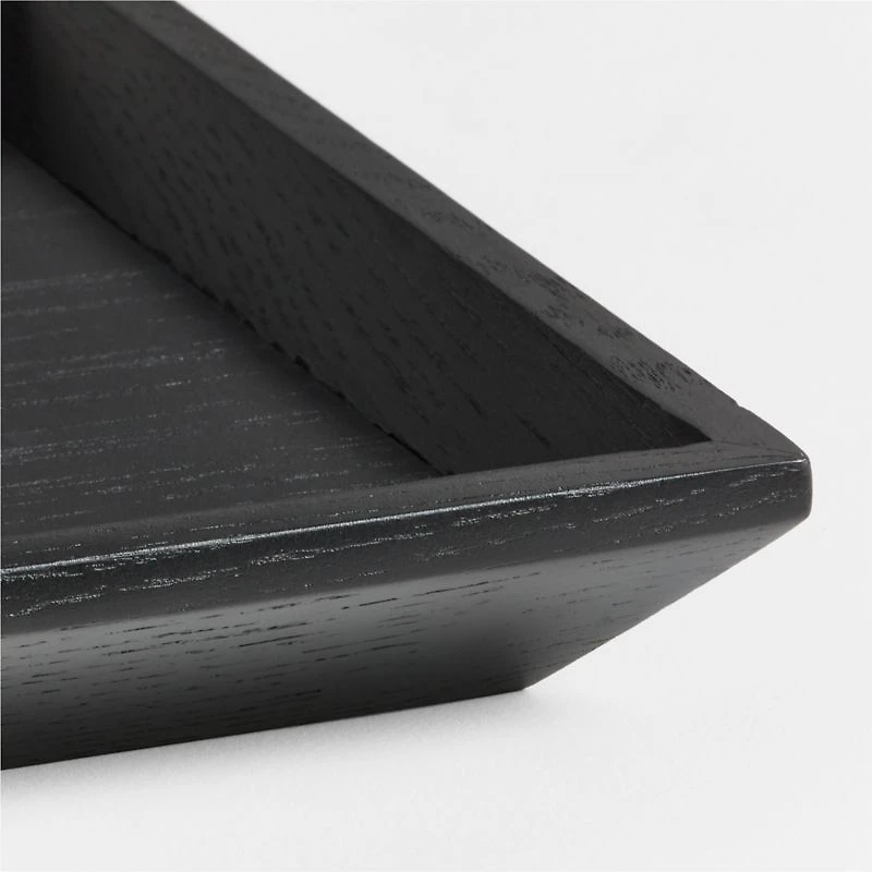 Memento Small Ebonized Wood Tray