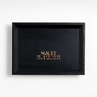 Memento Small Ebonized Wood Tray