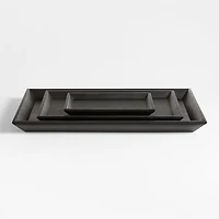 Memento Small Ebonized Wood Tray