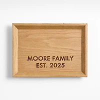 Memento Small Natural Oak Wood Tray