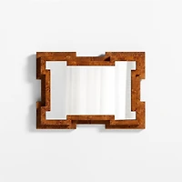 Memini Burl Wood Vanity Mirror by Athena Calderone