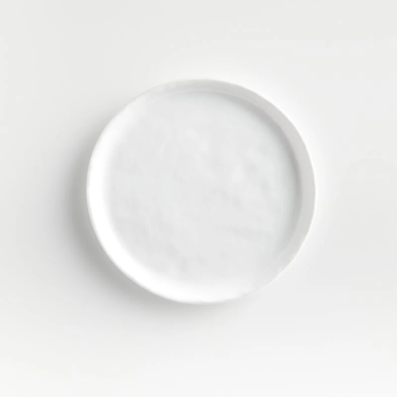 Mercer White Round Porcelain Appetizer Plates, Set of 8