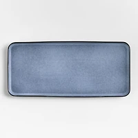 Mercer Arctic Blue Recycled Stoneware Rectangular Platter