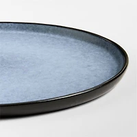 Mercer Arctic Blue Recycled Stoneware Salad Plates, Set of 8