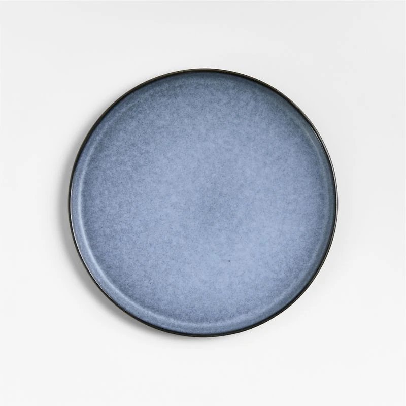 Mercer Arctic Blue Recycled Stoneware Salad Plates, Set of 8