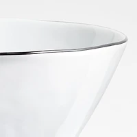 Mercer Black Rim Porcelain Cereal Bowls, Set of 8