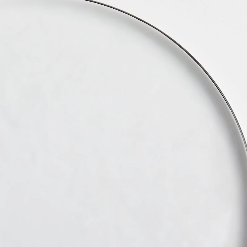 Mercer Black Rim Round Porcelain Dinner Plate