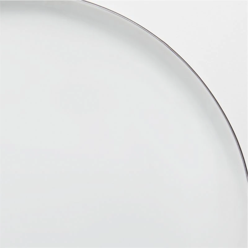 Mercer Black Rim Round Porcelain Salad Plates, Set of 8