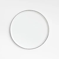 Mercer Black Rim Round Porcelain Salad Plates, Set of 8