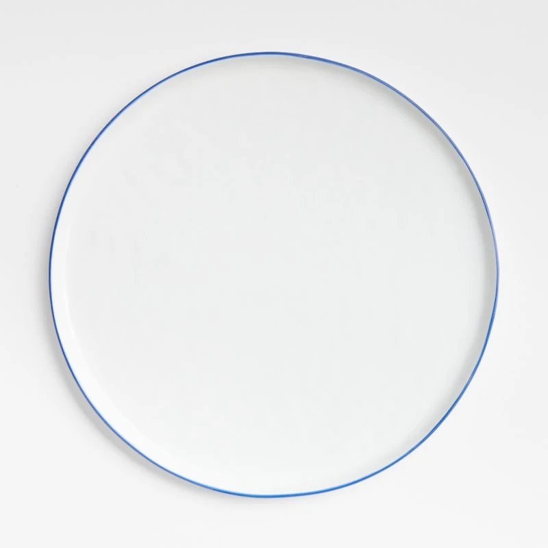 Mercer Rim Round Porcelain Dinner Plate