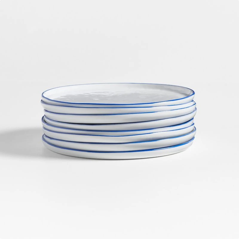Mercer Rim Round Porcelain Salad Plates