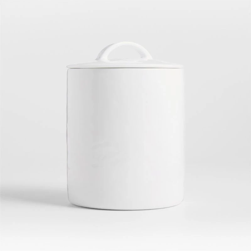 Mercer White Porcelain Medium Canister