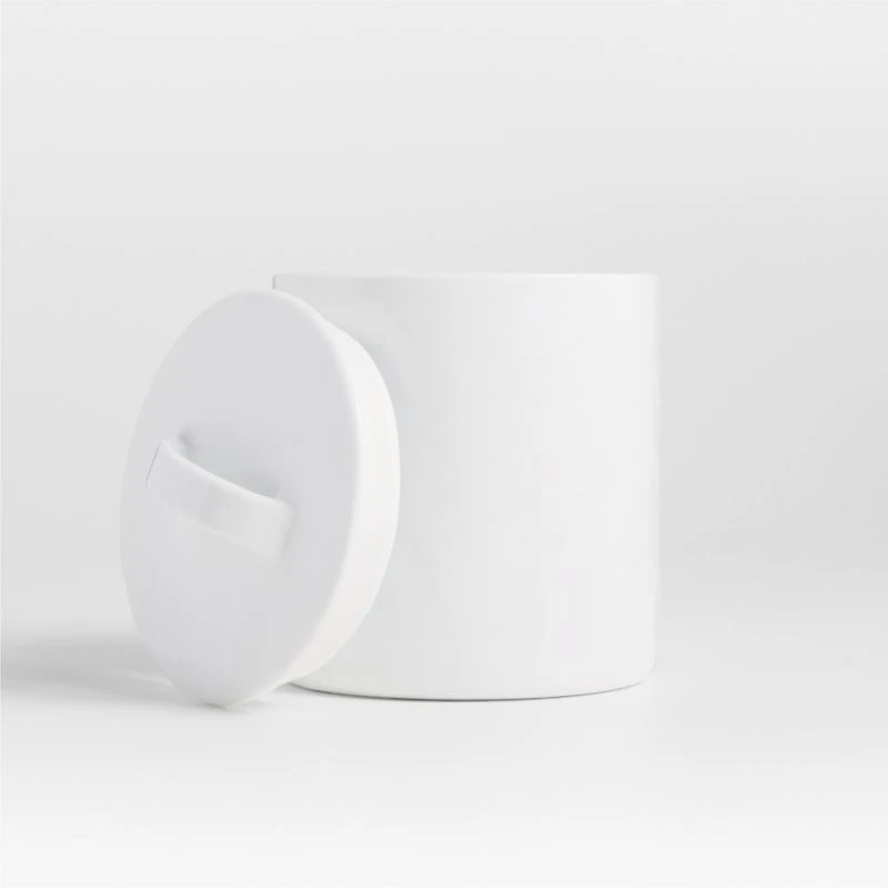 Mercer White Porcelain Small Canister