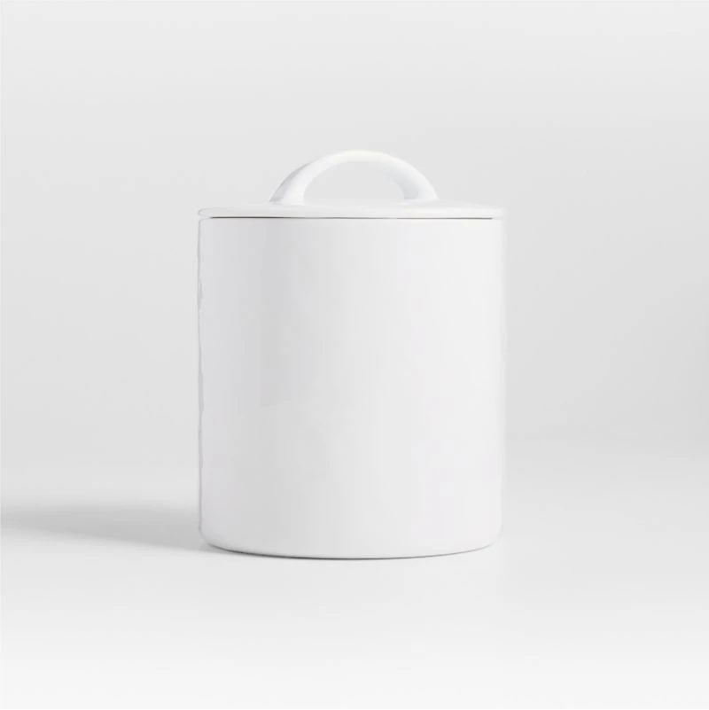 Mercer White Porcelain Small Canister