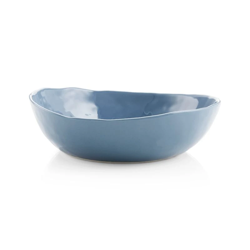 Mercer Denim Blue Porcelain Low Bowl