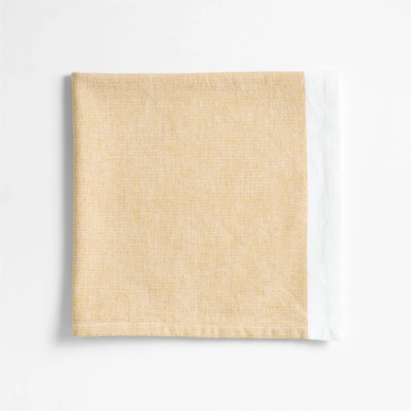 Mercer Saffron Yellow Organic Cotton Dinner Napkin