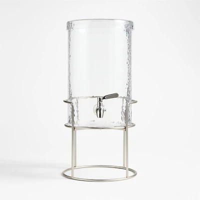 Mercer 1.5-Gallon Drink Dispenser and Silver Stand Set