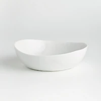 Mercer White Porcelain Low Bowls, Set of 8