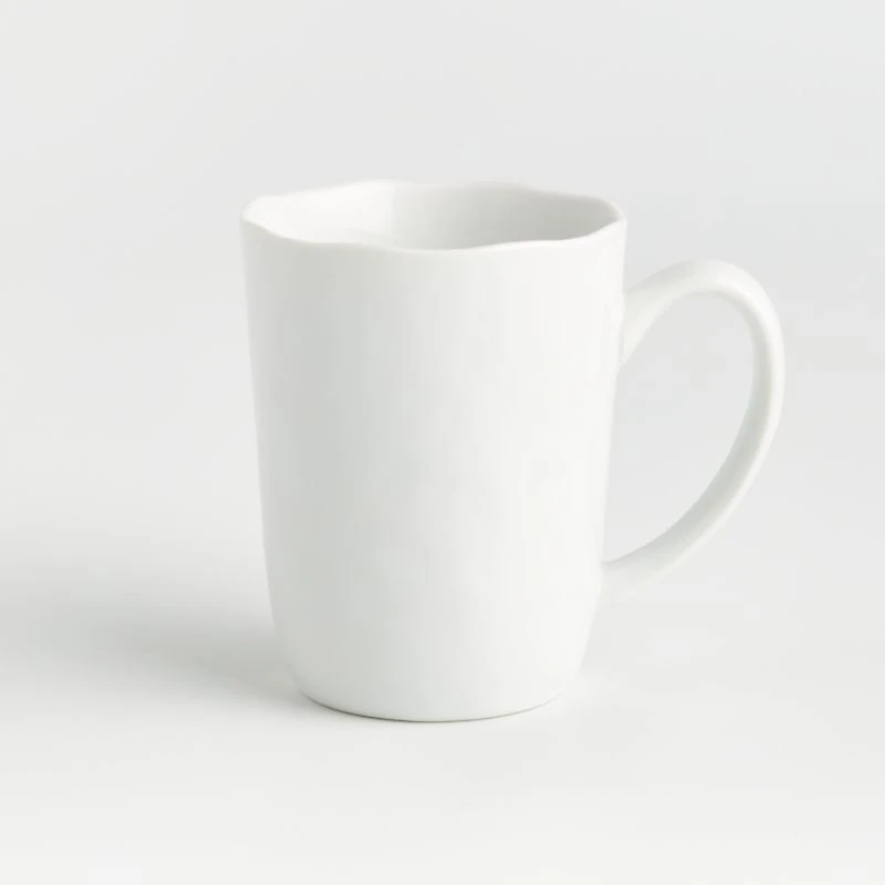 Mercer 14-oz. White Porcelain Mugs, Set of 8