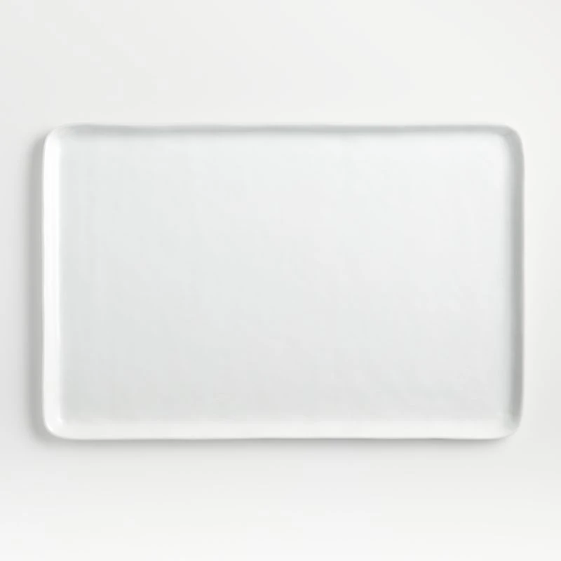Mercer White Rectangle Porcelain Platter