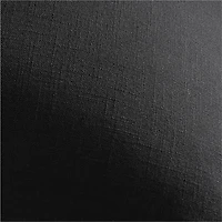 Black 23 Merrow Stitch Organic Cotton Pillow with Feather Insert