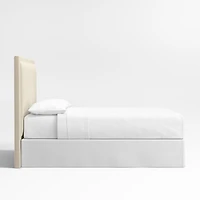 Meraux Ivory Upholstered Queen Headboard