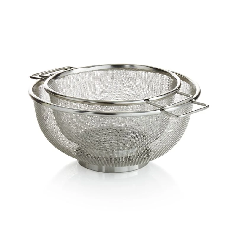 Set of 2 Mesh Colanders